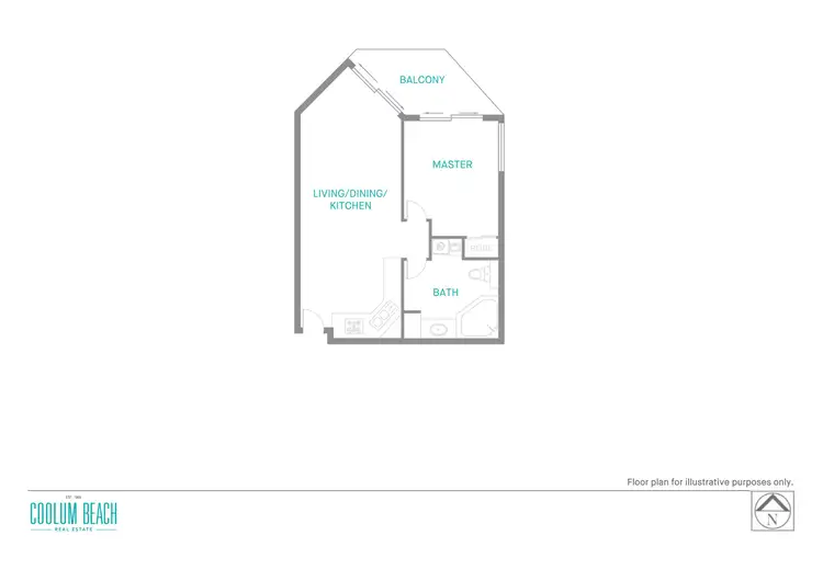 Floorplan of Homely unit listing, 4/1750 David Low Way, Coolum Beach QLD 4573