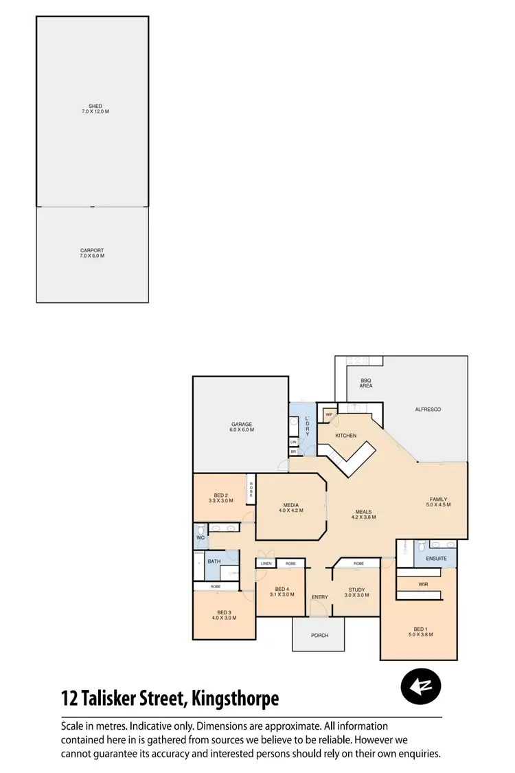 Floorplan of Homely house listing, 12 Talisker Street, Kingsthorpe QLD 4400