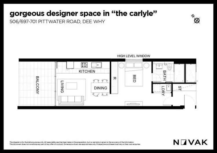Floorplan of Homely apartment listing, 506/697 Pittwater Road, Dee Why NSW 2099