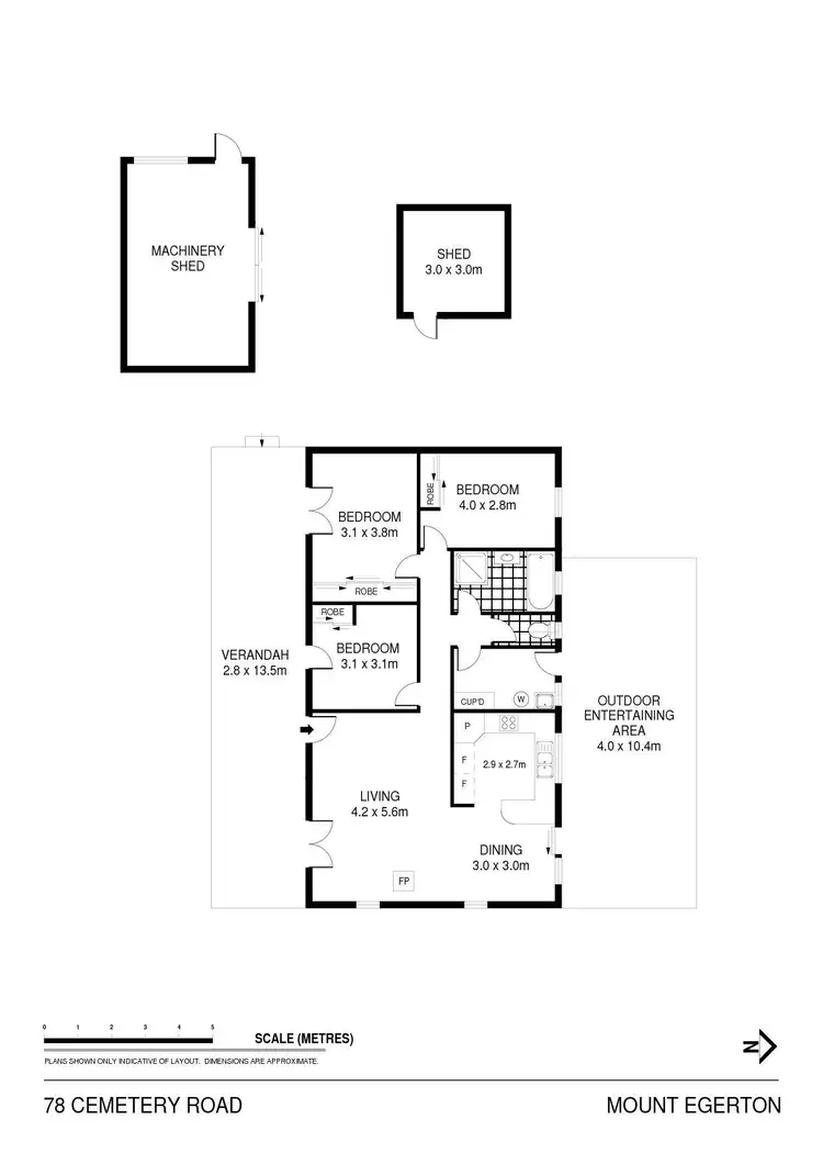 Floorplan of Homely rural property listing, 78 Cemetery Road, Mount Egerton VIC 3352