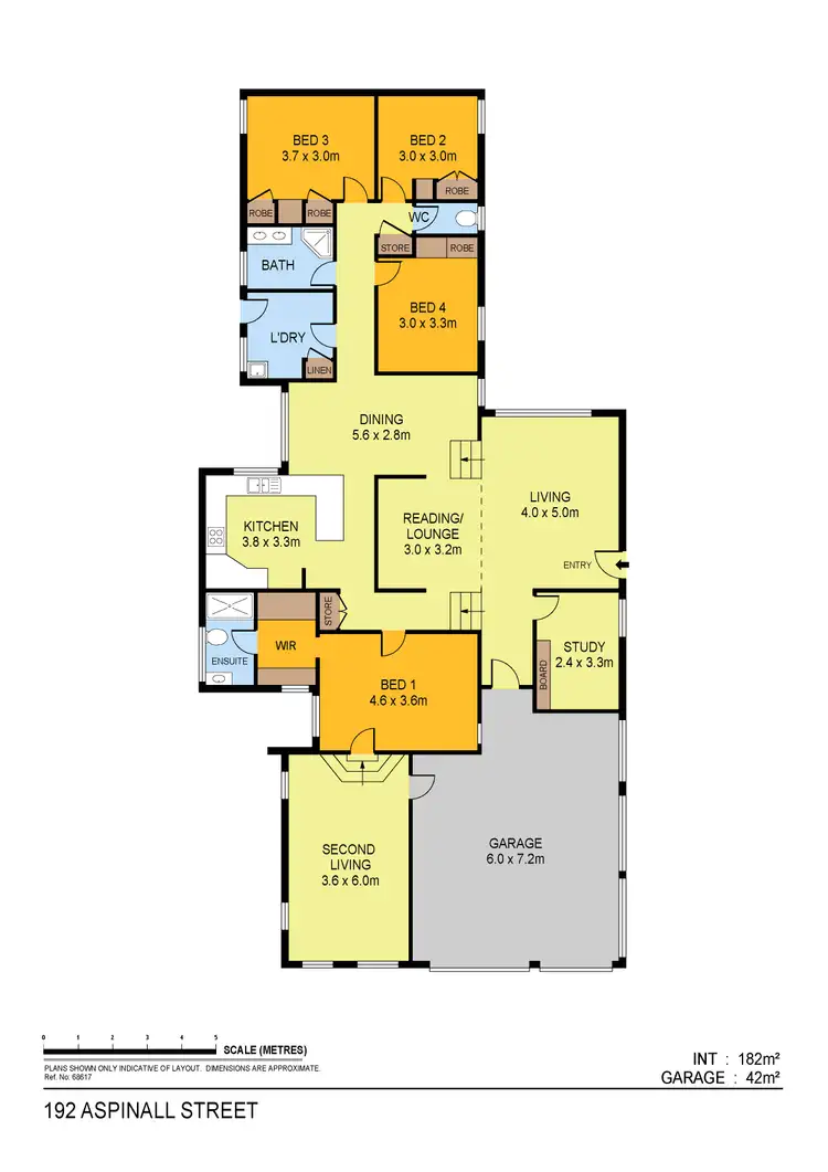 Floorplan of Homely house listing, 192 Aspinall Street, Kangaroo Flat VIC 3555