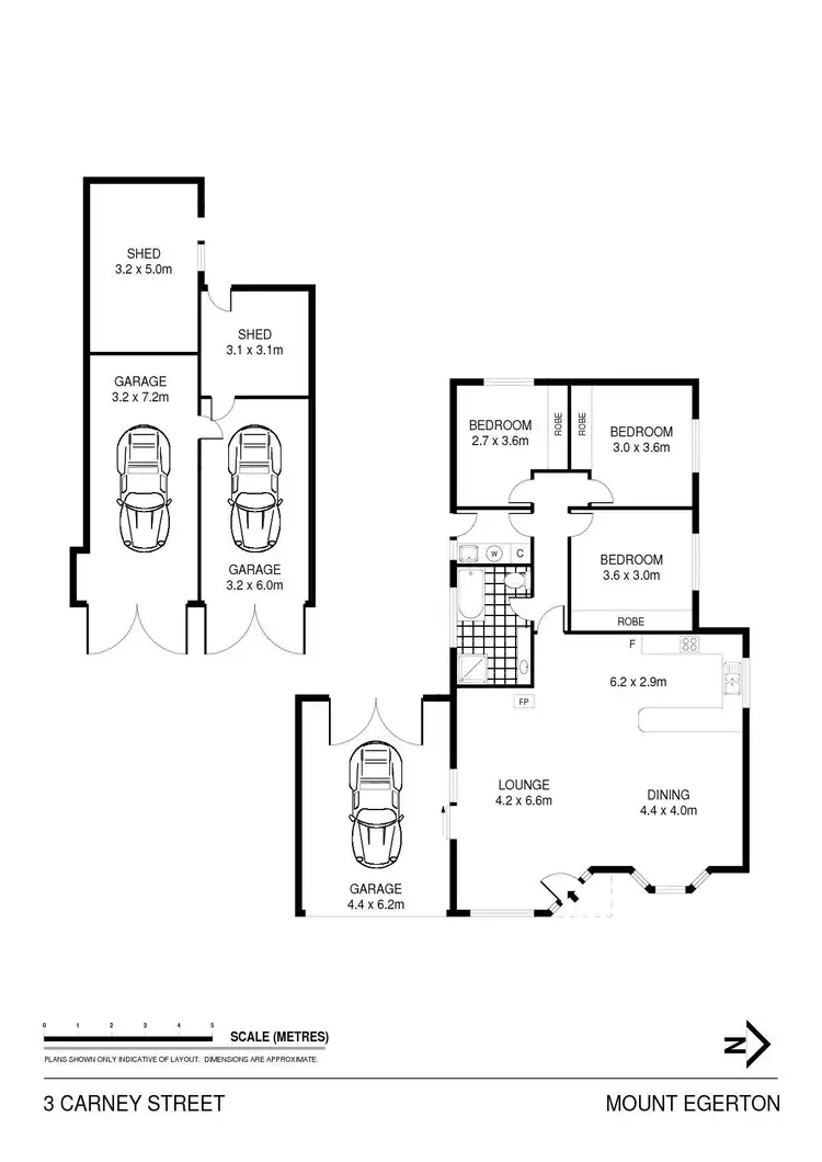 Floorplan of Homely house listing, 3 Carney Street, Mount Egerton VIC 3352