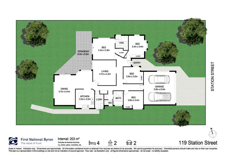 Floorplan of Homely house listing, 119 Station Street, Mullumbimby NSW 2482