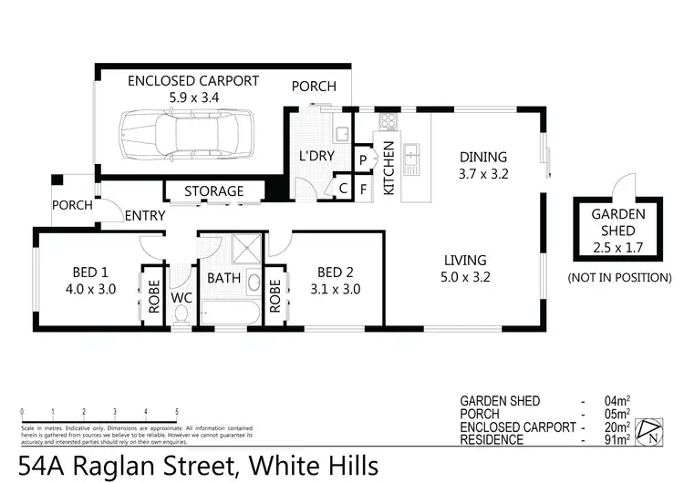 Floorplan of Homely house listing, 54a Raglan Street, White Hills VIC 3550