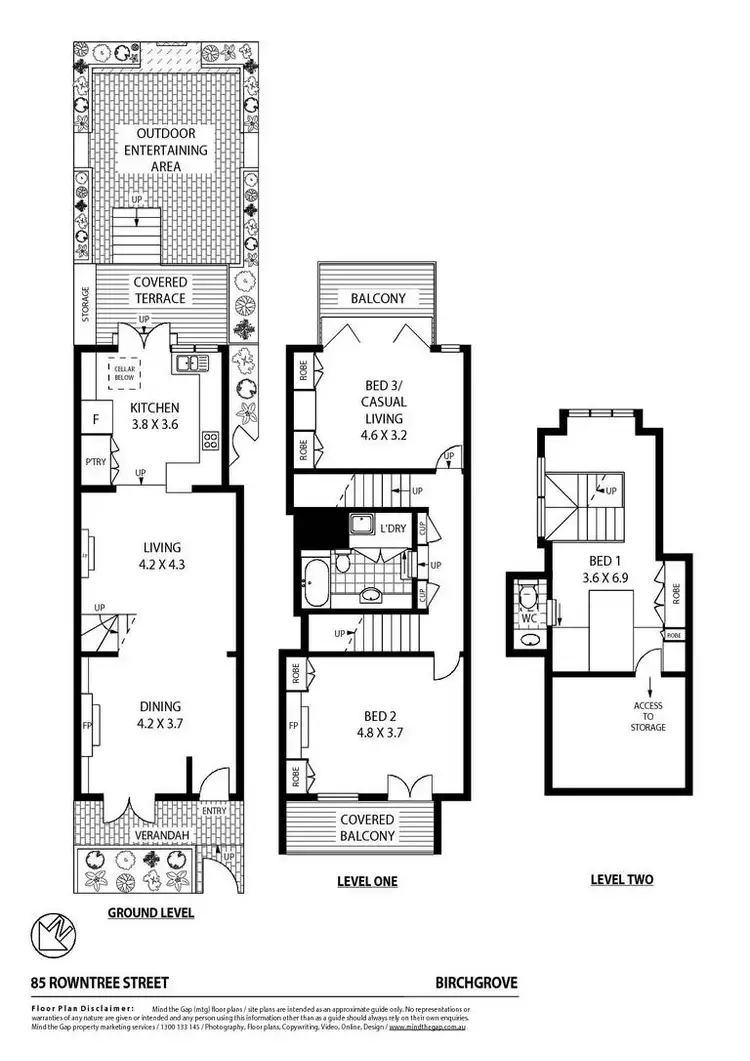Floorplan of Homely house listing, 85 Rowntree Street, Birchgrove NSW 2041