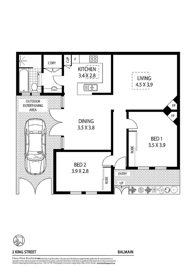 Floorplan of Homely house listing, 2 King Street, Balmain NSW 2041
