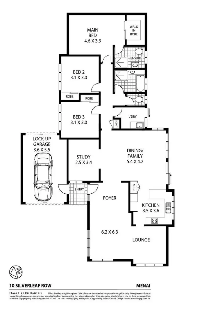 Floorplan of Homely house listing, 10 Silverleaf Row, Menai NSW 2234