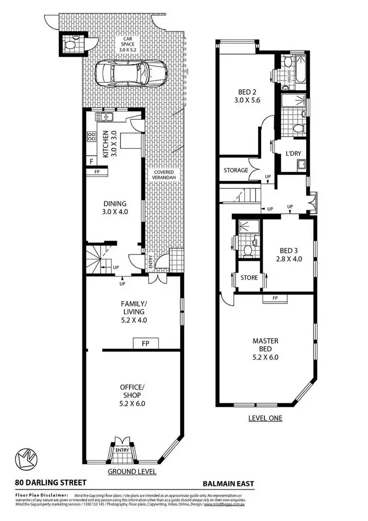 Floorplan of Homely house listing, 80 Darling Street, Balmain East NSW 2041
