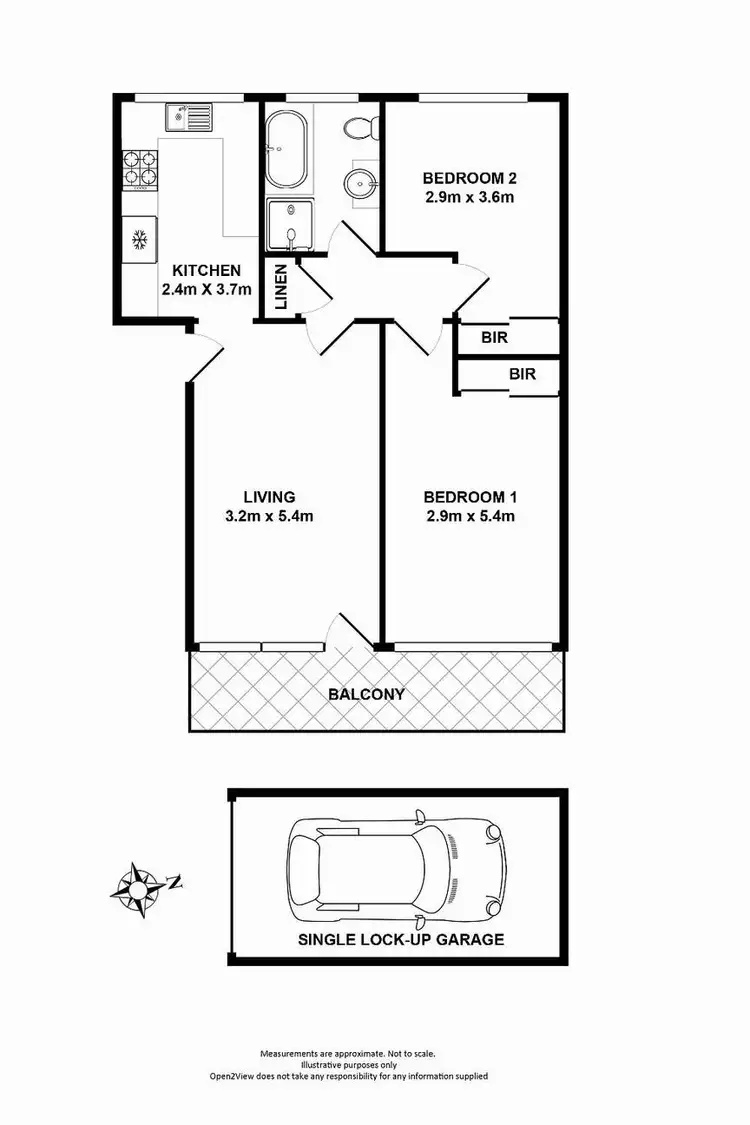 Floorplan of Homely unit listing, 1/51 Howard Avenue, Dee Why NSW 2099