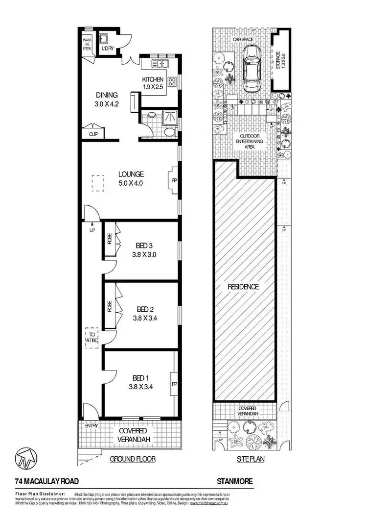Floorplan of Homely house listing, 74 Macaulay Road, Stanmore NSW 2048