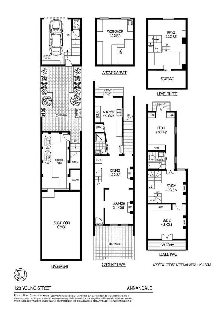 Floorplan of Homely house listing, 128 Young Street, Annandale NSW 2038