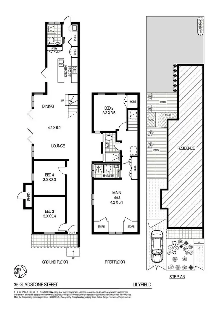 Floorplan of Homely house listing, 36 Gladstone Street, Lilyfield NSW 2040