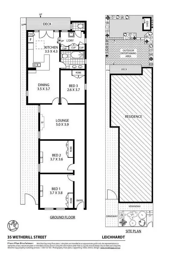 Floorplan of Homely house listing, 35 Wetherill Street, Leichhardt NSW 2040