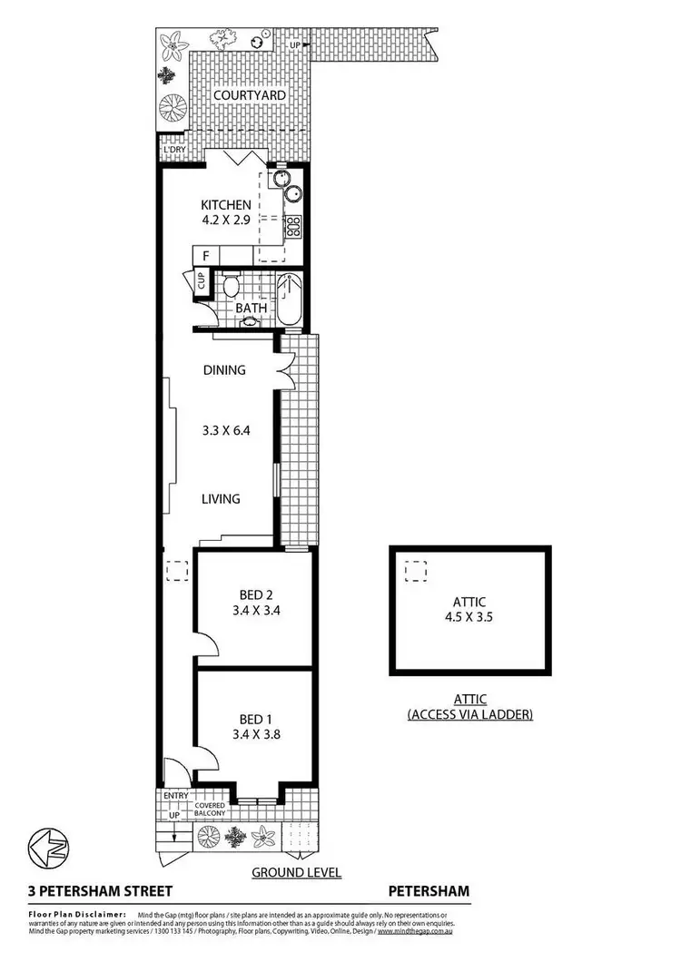 Floorplan of Homely house listing, 3 Petersham Street, Petersham NSW 2049