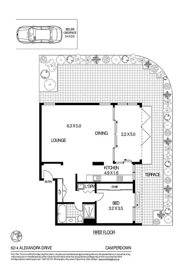 Floorplan of Homely apartment listing, 62/4 Alexandra Drive, Camperdown NSW 2050