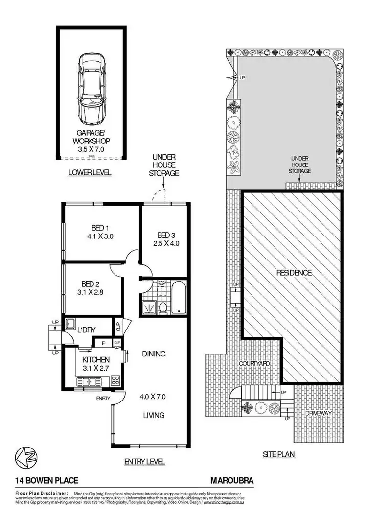Floorplan of Homely house listing, 14 Bowen Place, Maroubra NSW 2035