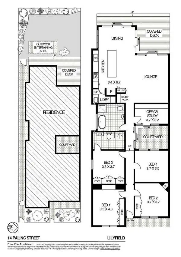 Floorplan of Homely house listing, 14 Paling Street, Lilyfield NSW 2040