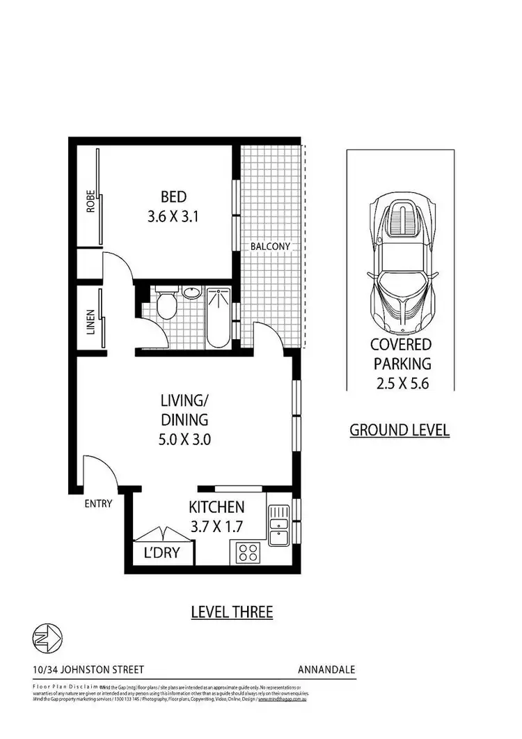 Floorplan of Homely unit listing, 10/34 Johnston Street, Annandale NSW 2038