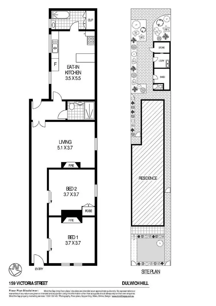 Floorplan of Homely house listing, 159 Victoria Street, Dulwich Hill NSW 2203