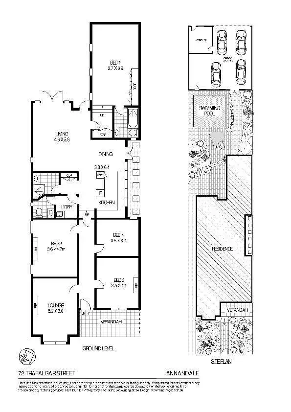 Floorplan of Homely house listing, 72 Trafalgar Street, Annandale NSW 2038