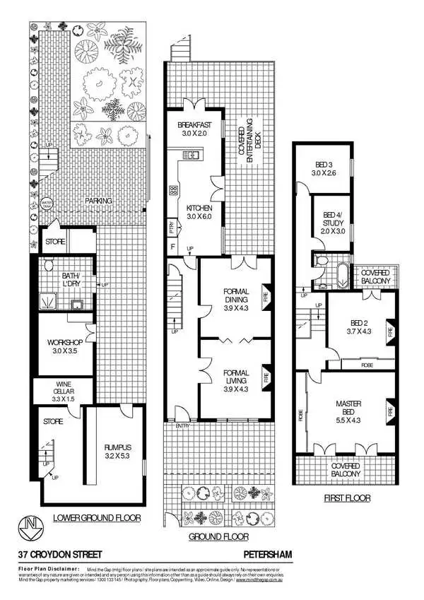 Floorplan of Homely house listing, 37 Croydon Street, Petersham NSW 2049