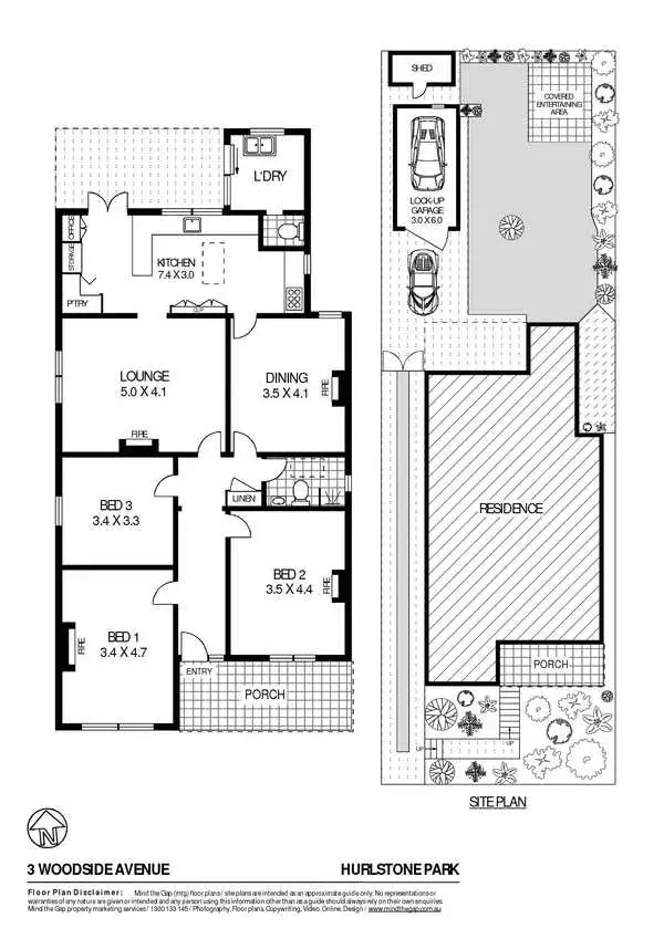 Floorplan of Homely house listing, 3 Woodside Avenue, Hurlstone Park NSW 2193