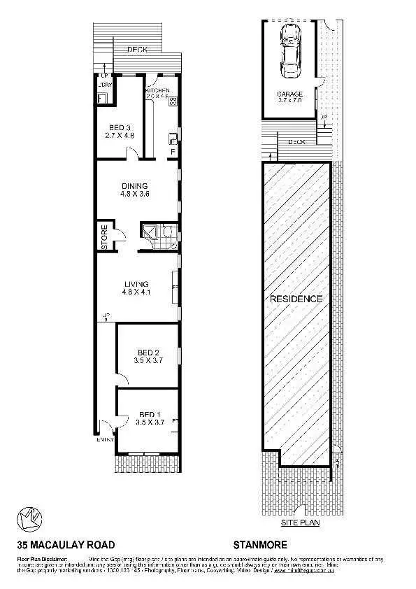 Floorplan of Homely house listing, 35 Macaulay Road, Stanmore NSW 2048