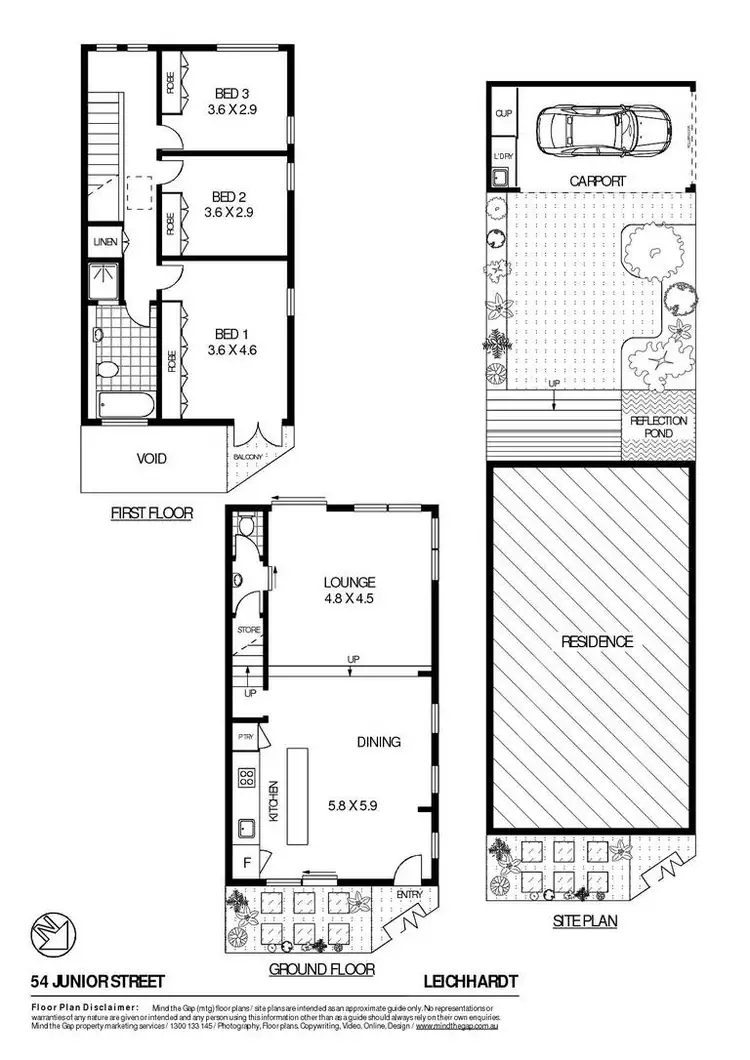 Floorplan of Homely house listing, 54 Junior Street, Leichhardt NSW 2040
