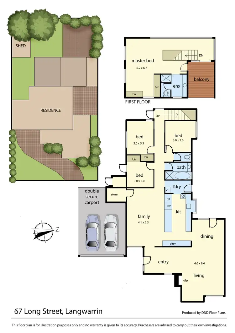 Floorplan of Homely house listing, 67 Long Street, Langwarrin VIC 3910