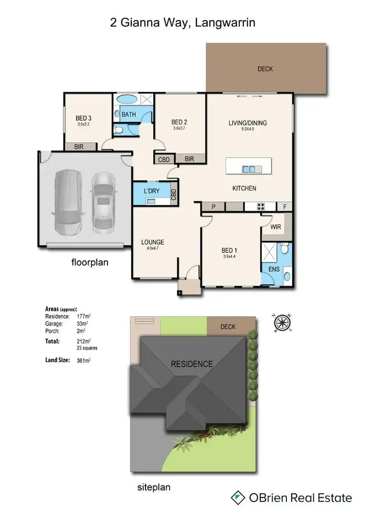 Floorplan of Homely house listing, 2 Gianna Way, Langwarrin VIC 3910