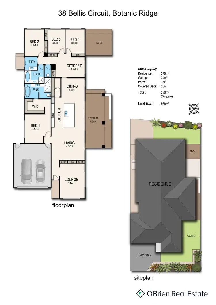 Floorplan of Homely house listing, 38 Bellis Circuit, Botanic Ridge VIC 3977