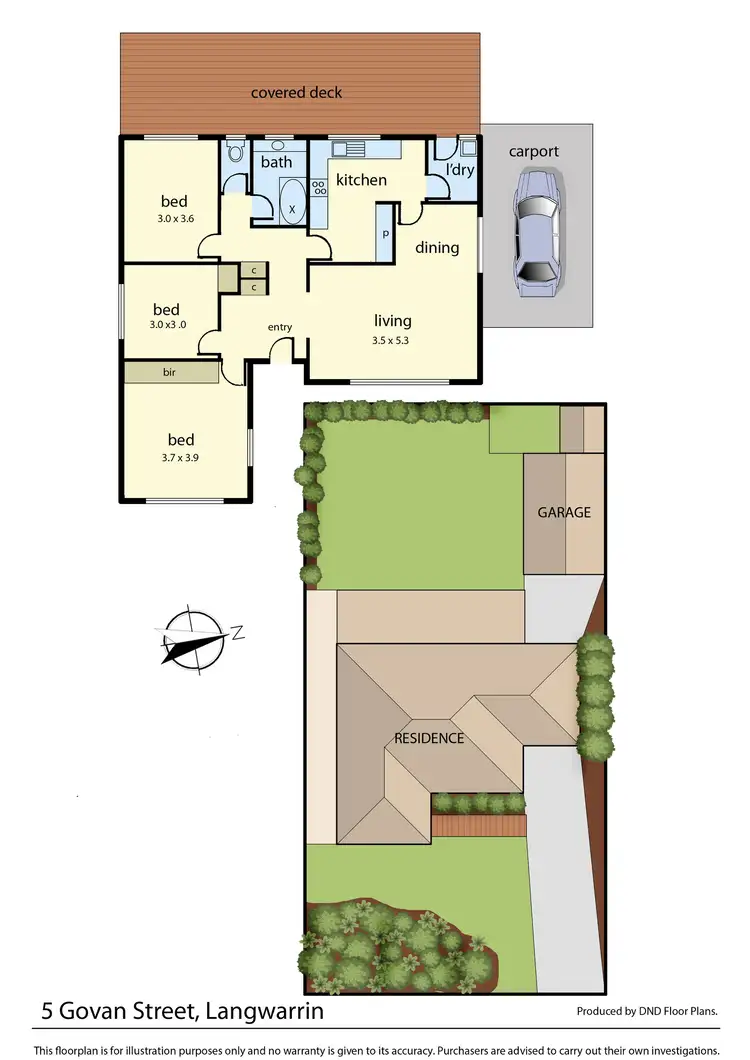 Floorplan of Homely house listing, 5 Govan Street, Langwarrin VIC 3910
