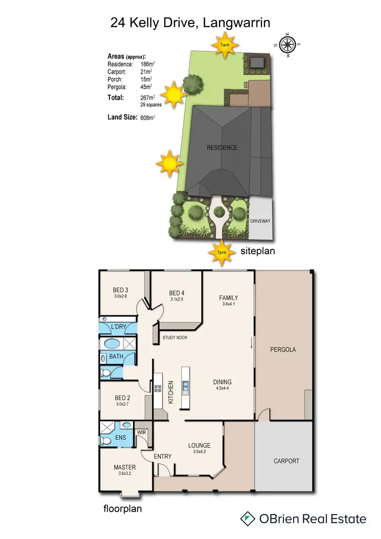 Floorplan of Homely house listing, 24 Kelly Drive, Langwarrin VIC 3910