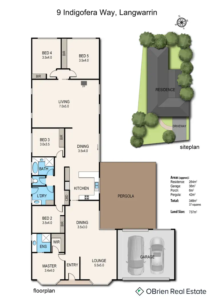 Floorplan of Homely house listing, 9 Indigofera Way, Langwarrin VIC 3910