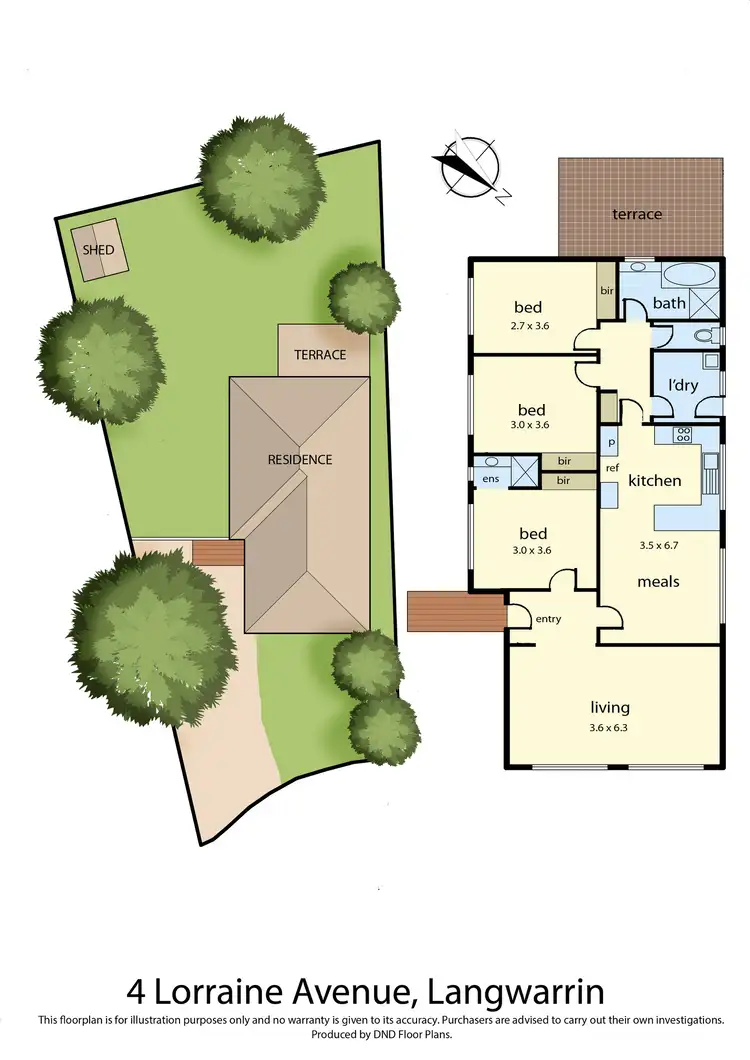 Floorplan of Homely house listing, 4 Lorraine Avenue, Langwarrin VIC 3910