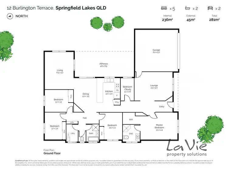 Floorplan of Homely house listing, 12 Burlington Terrace, Springfield Lakes QLD 4300