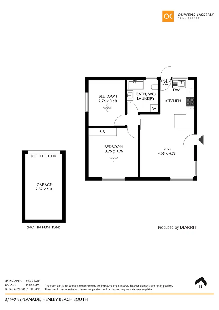 Floorplan of Homely unit listing, 3/149 Esplanade Esplanade, Henley Beach South SA 5022