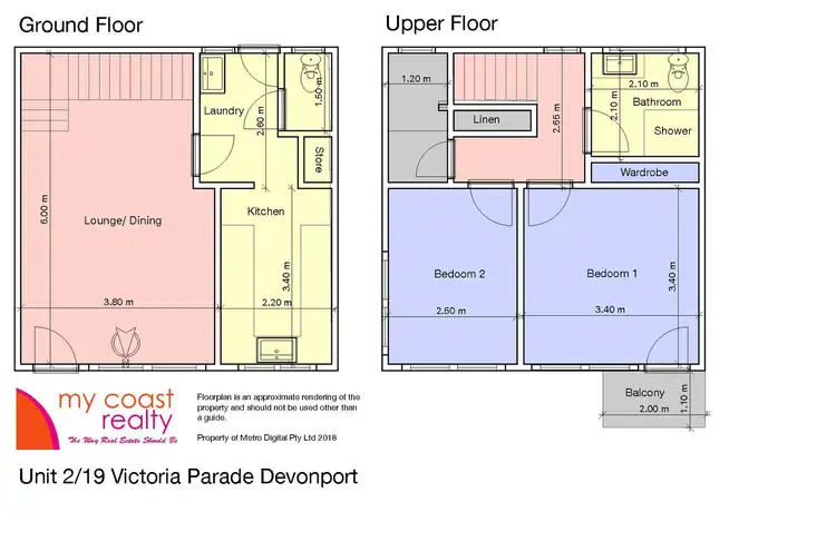 Floorplan of Homely unit listing, 2/19 Victoria Parade, Devonport TAS 7310