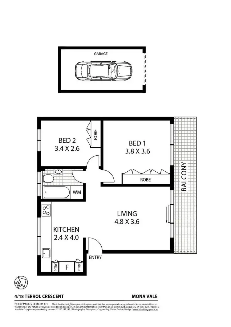 Floorplan of Homely apartment listing, 4/18 Terrol Crescent, Mona Vale NSW 2103