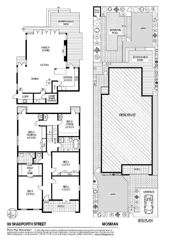 Floorplan of Homely house listing, 98 Shadforth Street, Mosman NSW 2088