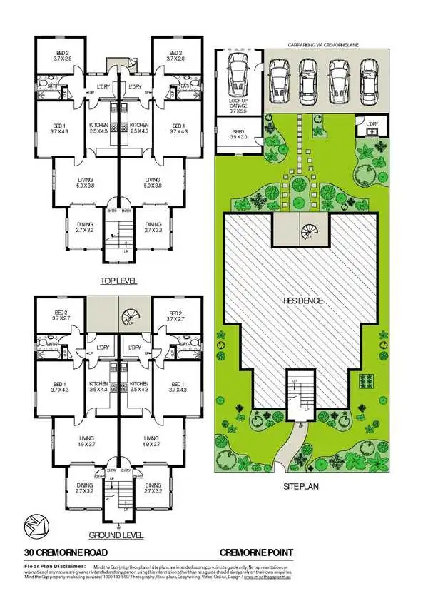 Floorplan of Homely block of units listing, 30 Cremorne Road, Cremorne Point NSW 2090