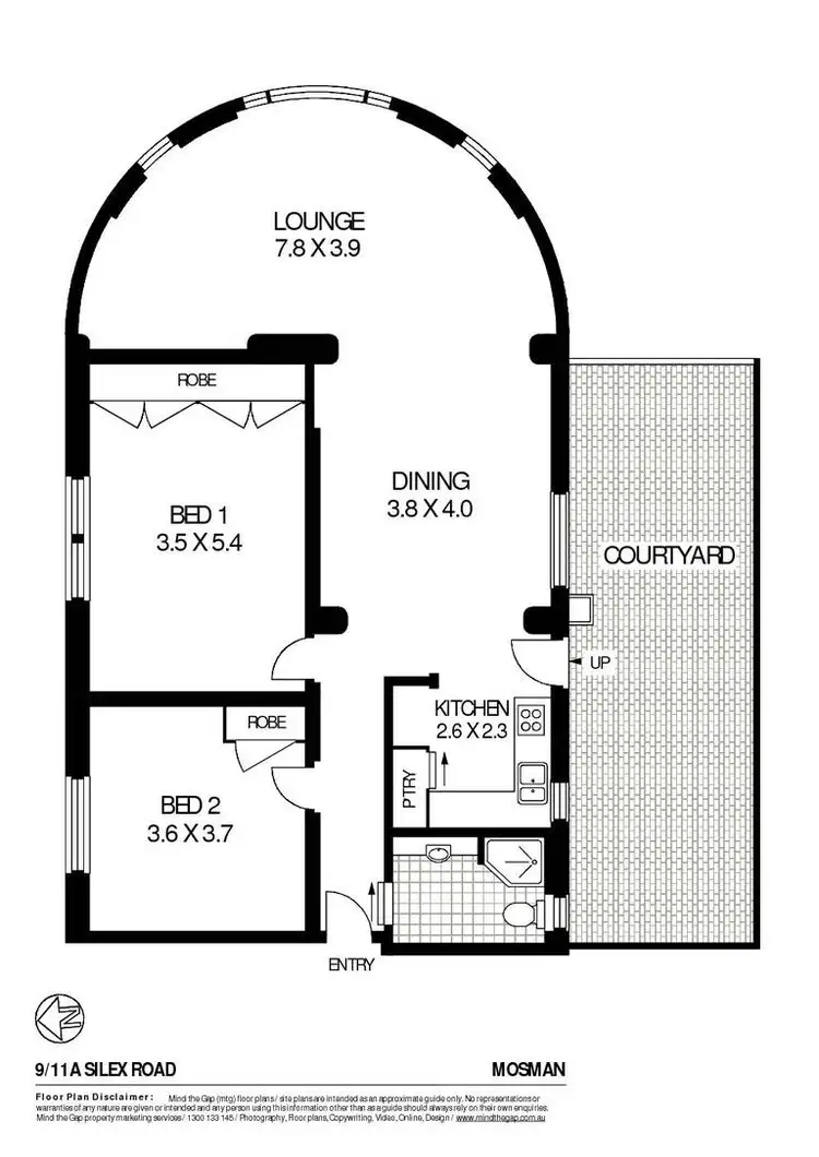 Floorplan of Homely apartment listing, 9/11a Silex Road, Mosman NSW 2088