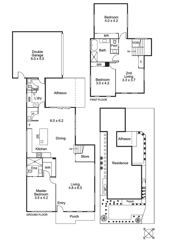 Floorplan of Homely townhouse listing, 1/49 Strachans Road, Mornington VIC 3931