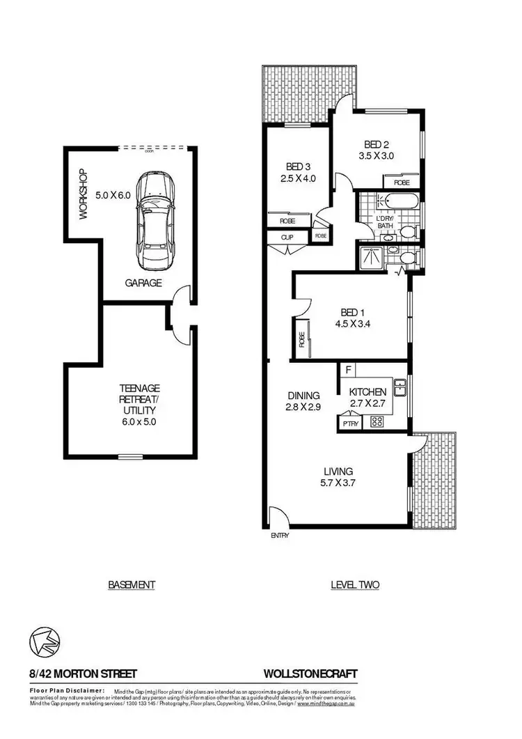 Floorplan of Homely apartment listing, 8/42 Morton Street, Wollstonecraft NSW 2065
