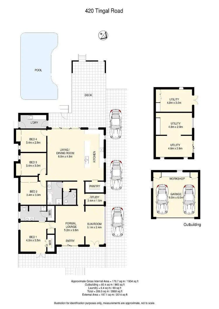 Floorplan of Homely house listing, 420 Tingal Road, Wynnum QLD 4178