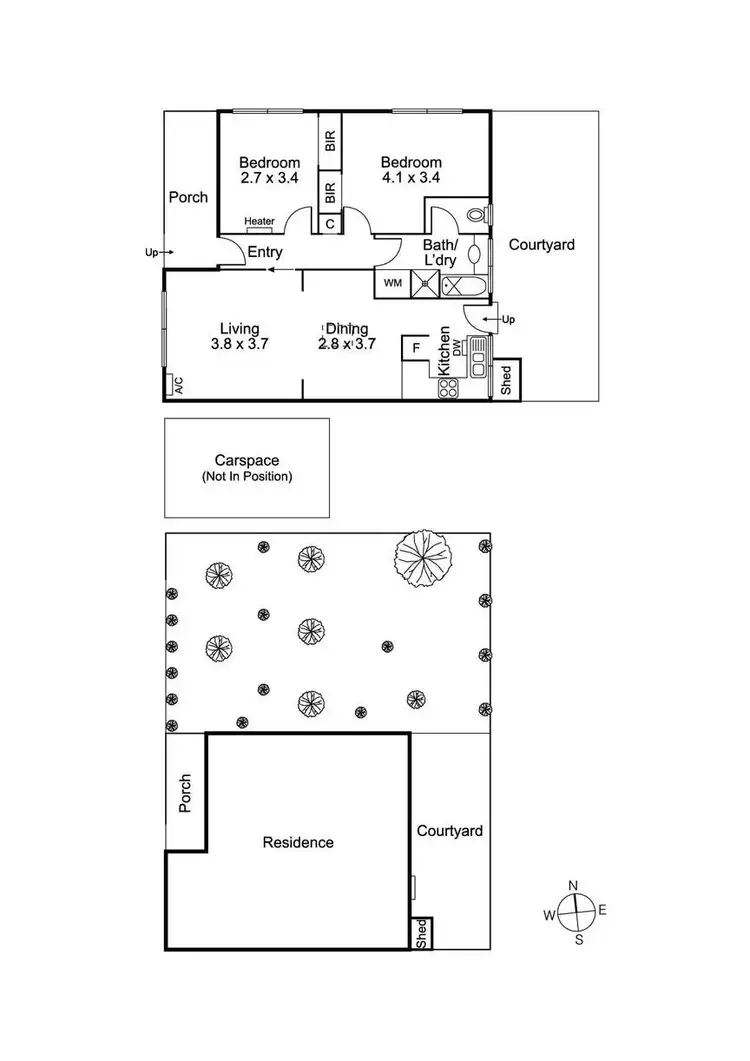 Floorplan of Homely unit listing, 1/19 Collins Street, Preston VIC 3072