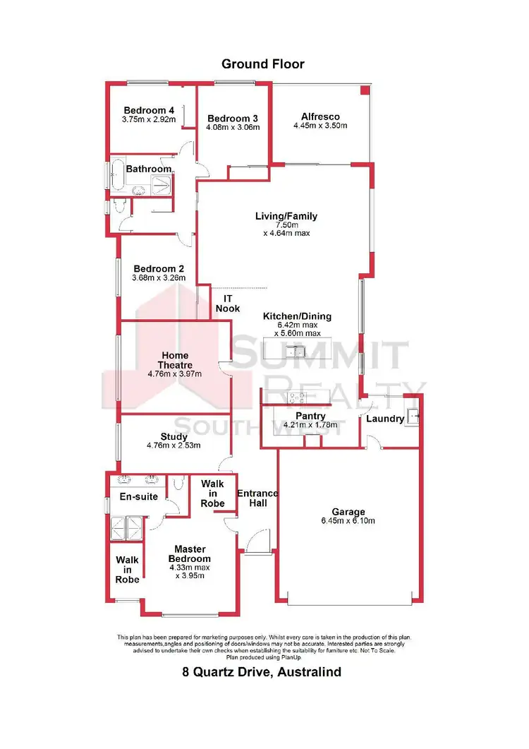 Floorplan of Homely house listing, 8 Quartz Drive, Australind WA 6233
