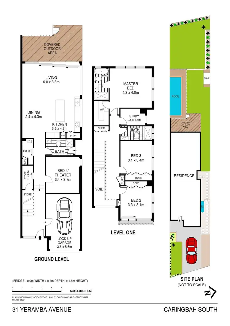 Floorplan of Homely semi-detached listing, 31a Yeramba Avenue, Caringbah South NSW 2229