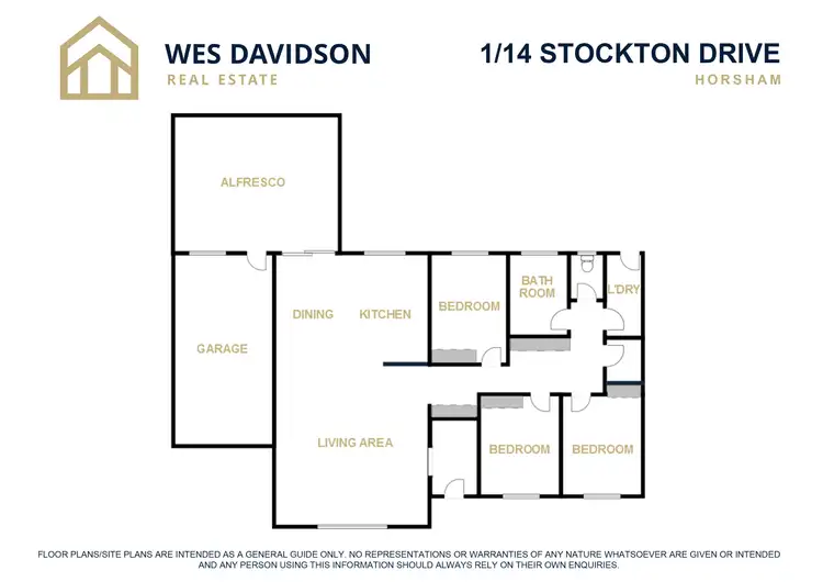 Floorplan of Homely townhouse listing, 1/14 Stockton Drive, Horsham VIC 3400