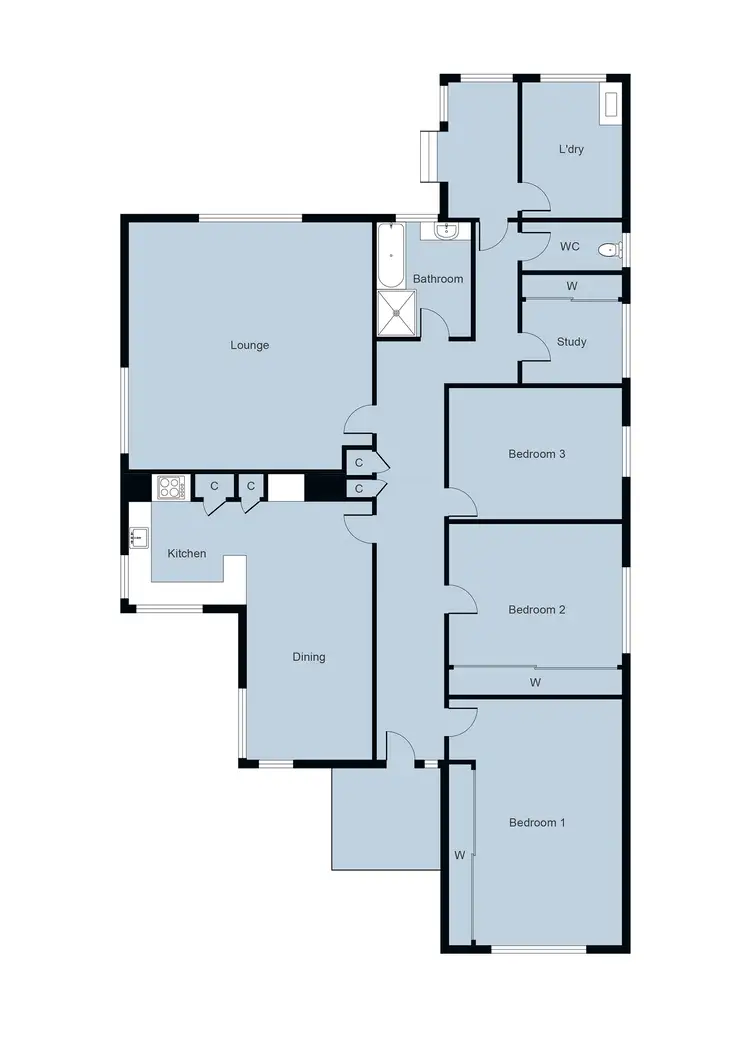 Floorplan of Homely house listing, 1169 Geelong Road, Mount Clear VIC 3350